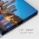 preview thumbnail 2 of 6, Downtown Chicago At Night Premium Gallery Wrapped Canvas - Ready to Hang