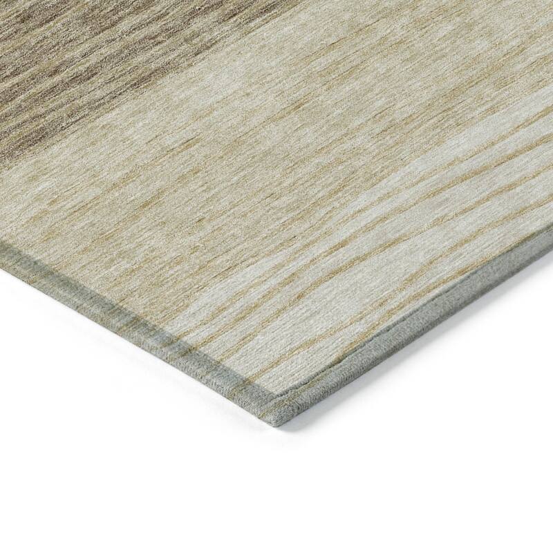 HomeRoots Striped Transitional Rectangle Outdoor Rug