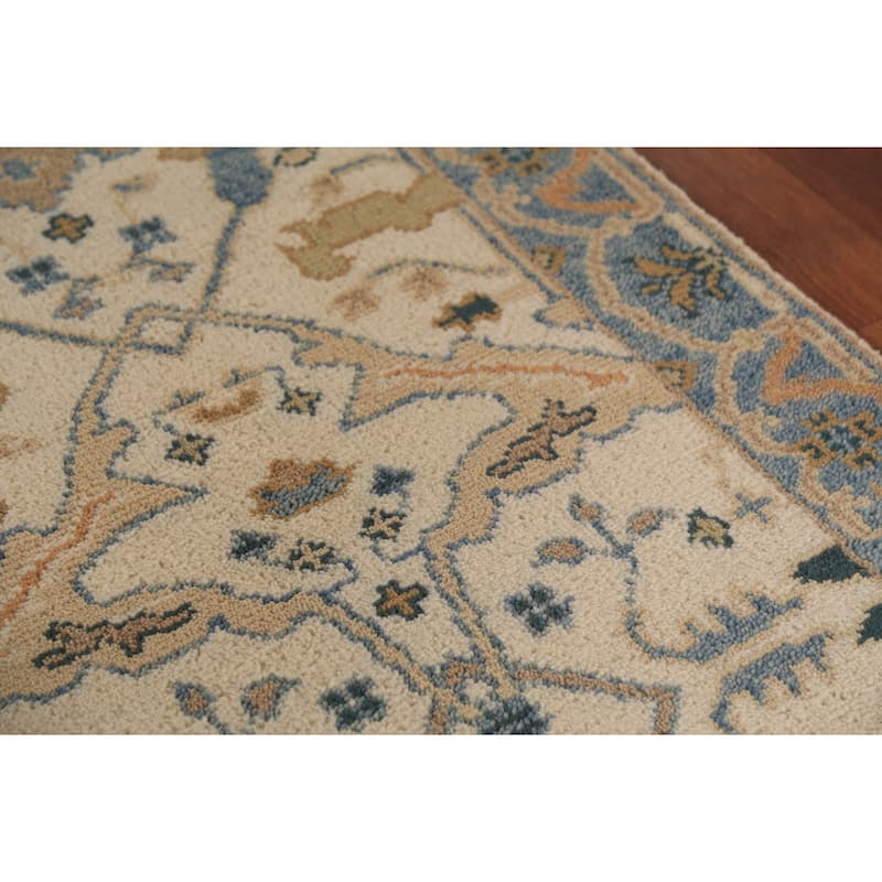 Oushak Oriental Runner Rug Handmade Transitional Wool Carpet - 2'7" x 7'11"