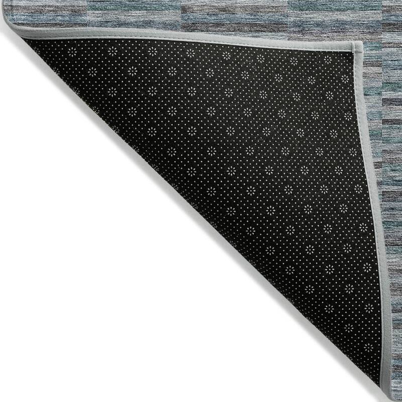 HomeRoots Striped Transitional Rectangle Outdoor Rug