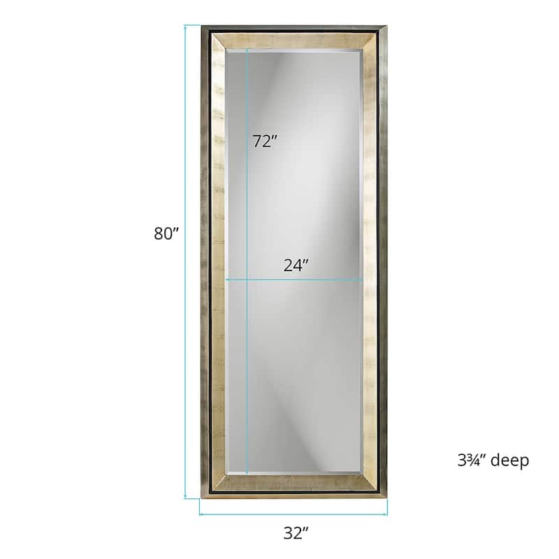 Allan Andrews Framed Full Length Decorative Holland Mirror