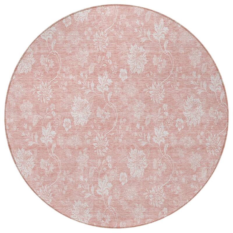HomeRoots Floral Transitional Rectangle Outdoor Rug