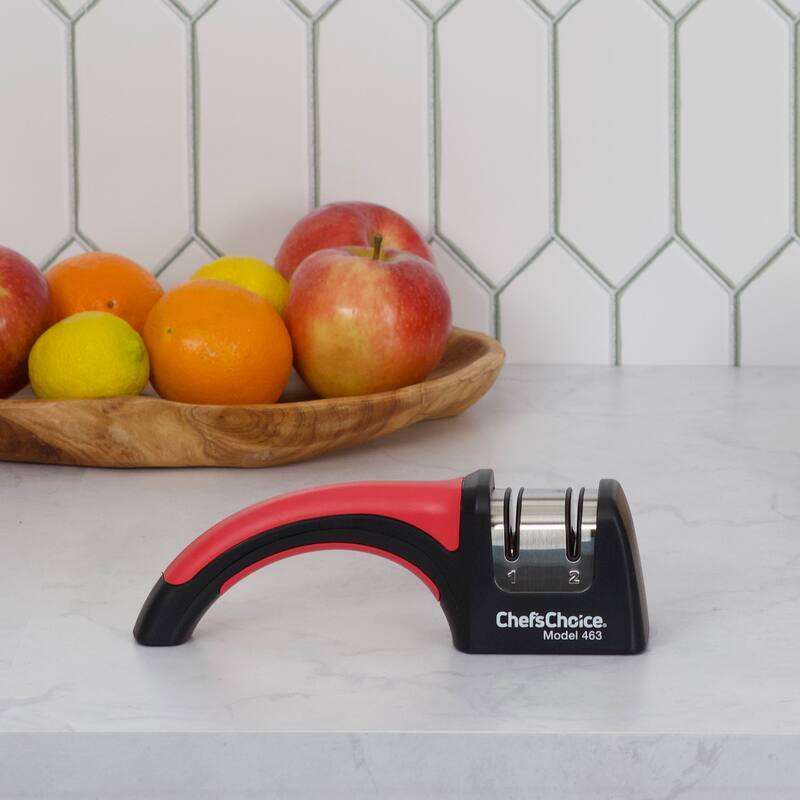 Chef'sChoice Pronto Diamond Hone Manual Knife Sharpener for Santoku 15 Degree Knives, 2 Stage