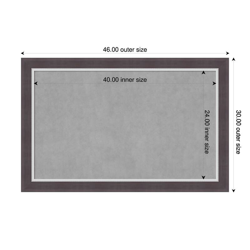 Amanti Art Ellie Brown Silver Framed - 46 x 30 in - Ellie Brown Silver