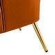 preview thumbnail 25 of 141, Eusebio Tufted Velvet Accent Chair with Wingback, Arms, and Metal Gold Legs for Living Room or Bedroom by HULALA HOME