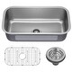 preview thumbnail 26 of 36, KRAUS Premier Undermount Single Bowl Stainless Steel Kitchen Sink