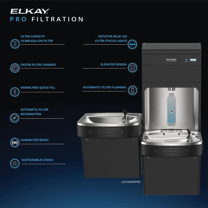 Elkay LZSTL8WSBPRO Elkay Pro Filtration Bottle Filling Station and