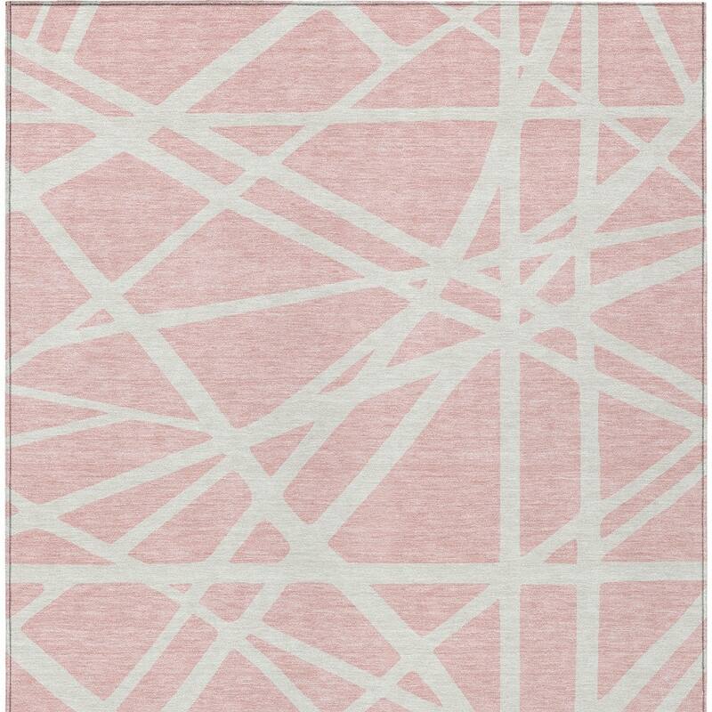 HomeRoots Geometric Transitional Rectangle Outdoor Rug