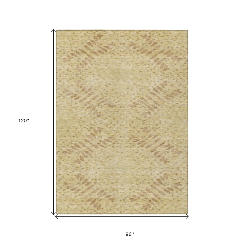 HomeRoots Floral Transitional Rectangle Outdoor Rug