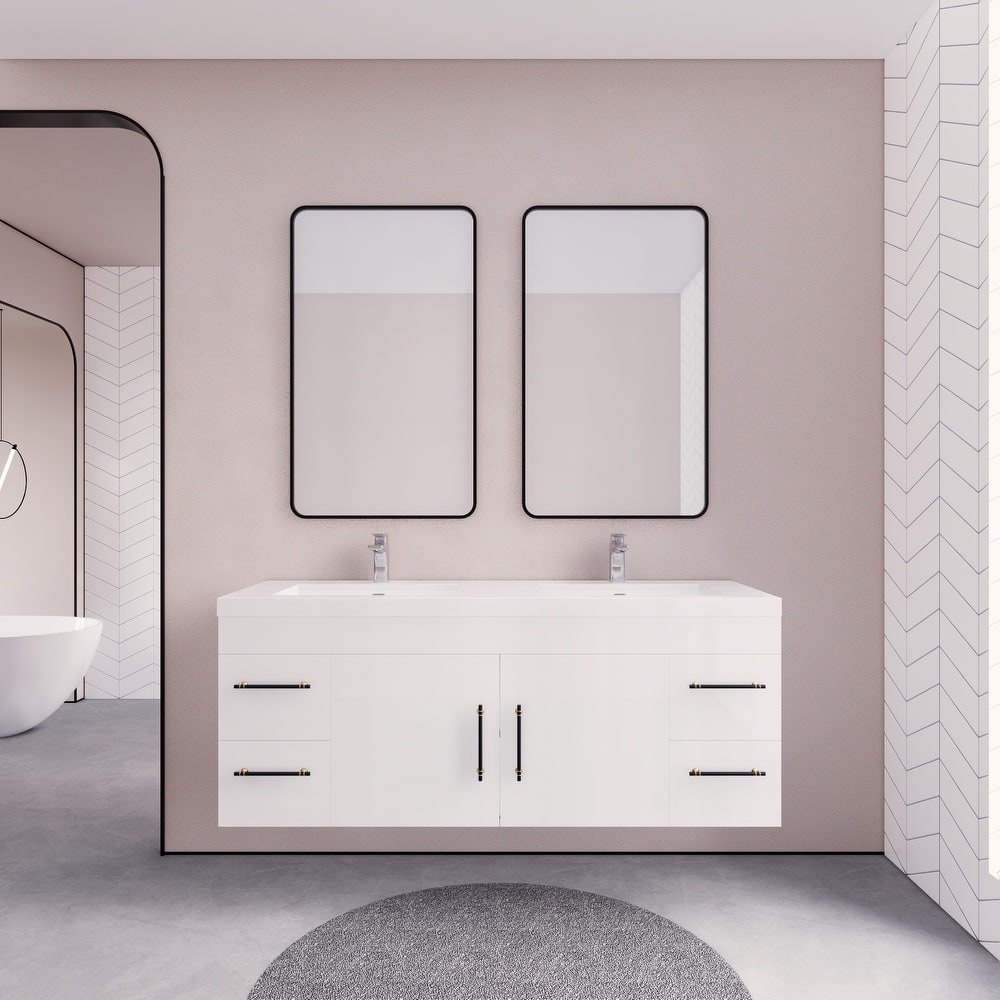 Eliza 60'' Wall Mounted Vanity with Double Sink