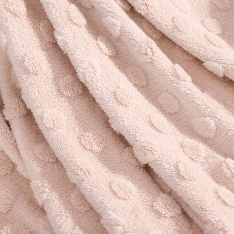 Swift Home Patterned Jacquard Plush Throw Blanket - 50" x 70"
