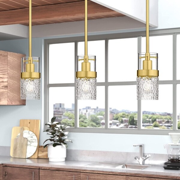 Single gold pendant light online