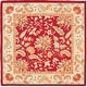 preview thumbnail 49 of 71, SAFAVIEH Handmade Chelsea Ashlyn French Country Floral Wool Rug 8' Square - Red - Square