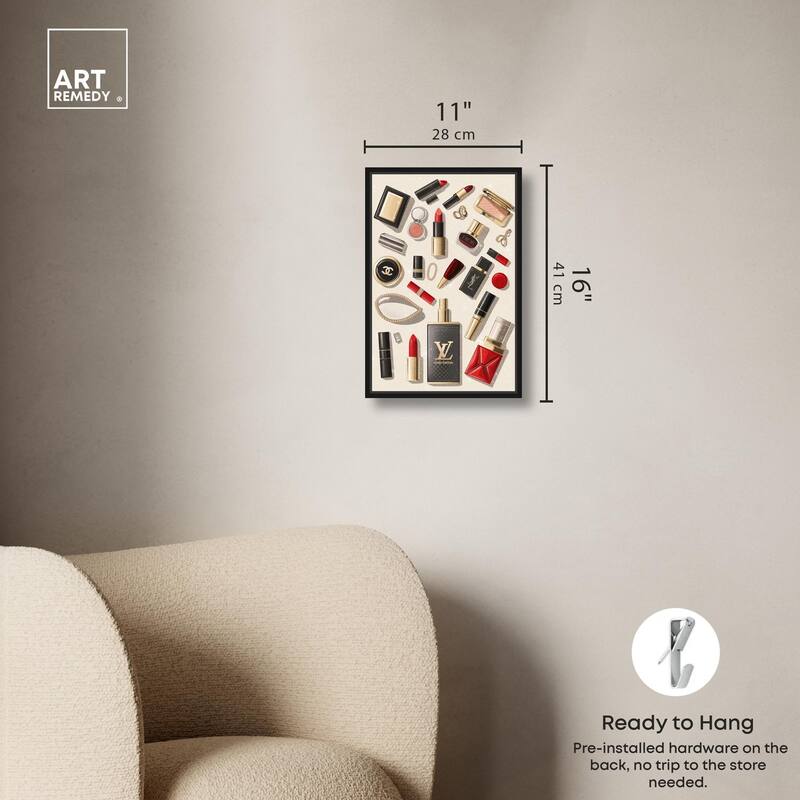 Luxury Makeup Collection Canvas by Art Remedy
