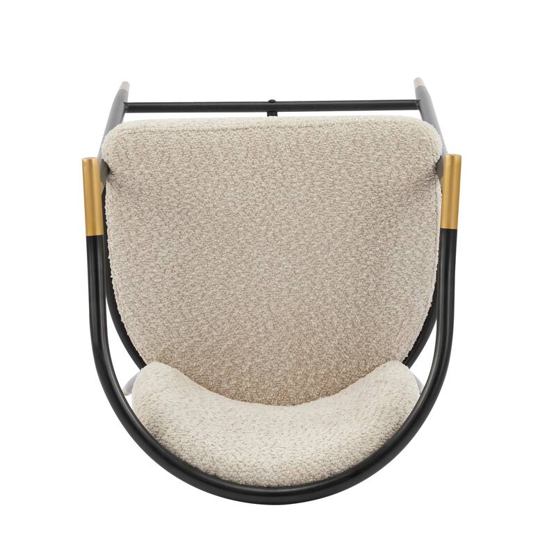 Roomfitters Upholstered Counter Stool Set of 2, Modern Metal Frame Bar Stool for Kitchen Island