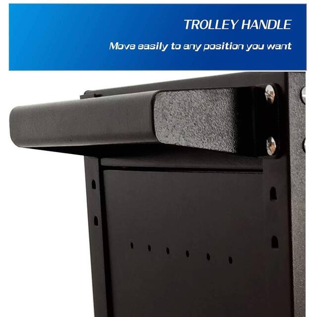 3-Tier Rolling Tool Cart with Drawer Steel Utility Storage Tool Box