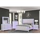 preview thumbnail 1 of 11, Opium Modern Style 4PC/5PC Bedroom Set with Crystal Accents and Ambient LED Glow