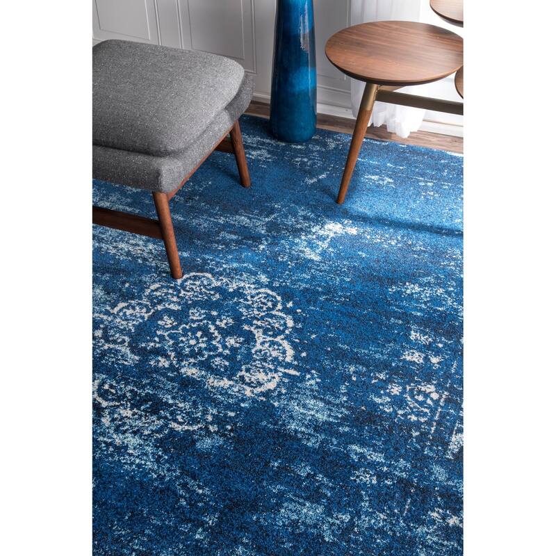 Nuloom Traditional Overdyed Medallion Area Rug