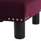 preview thumbnail 100 of 130, The Curated Nomad Performance Fabric Stardust Square Upholstered Footstool Ottoman
