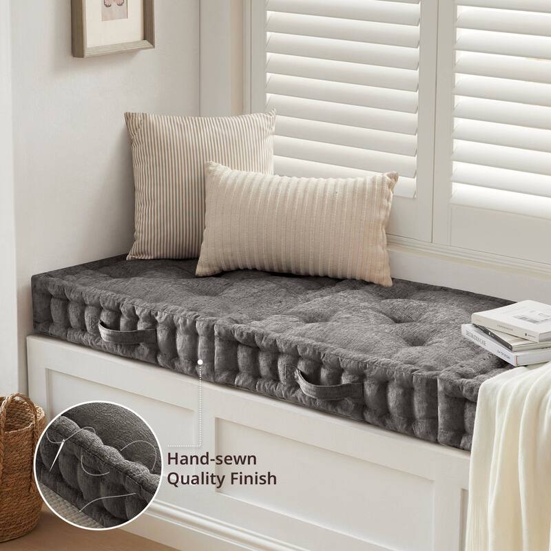 Intelligent Design Azza Poly Chenille Square Floor Pillow Cushion