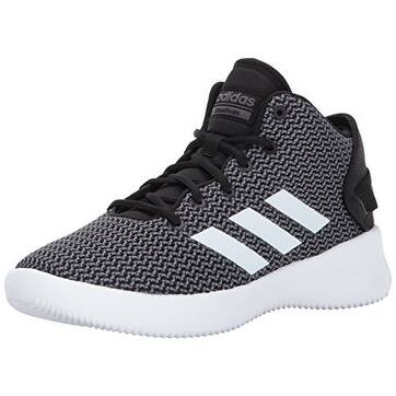 Shop Adidas Men S Cf Refresh Mid Basketball Shoe Black White Grey