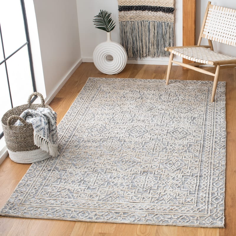 SAFAVIEH Handmade Roslyn Aylin Rug - 4' x 6' - Grey/Beige
