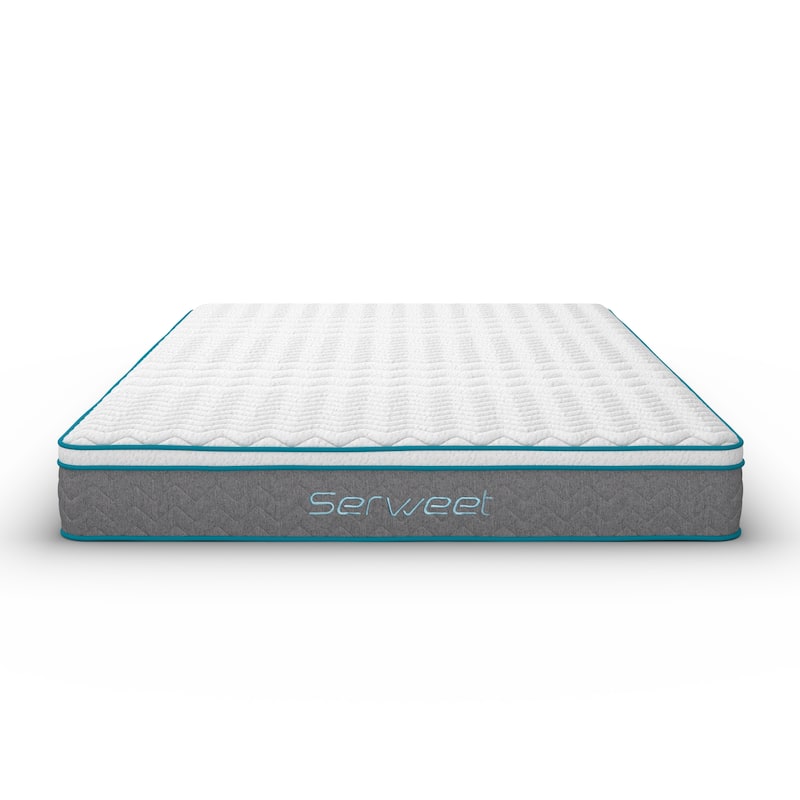 Serweet 10 Inch Bamboo Charcoal Memory Foam Hybrid Mattress