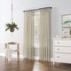 preview thumbnail 23 of 21, No. 918 Bethany Slub Textured Linen Blend Sheer Tie Top Curtain Panel, Single Panel