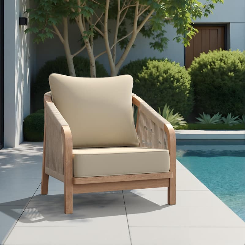 24''Wx24''Dx20''H Patio Premium Sunbrella Outdoor Seat Cushions Set (Seat & Back)