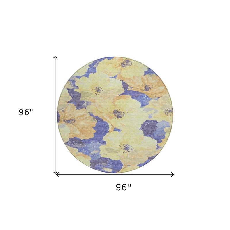 HomeRoots Floral Transitional Rectangle Outdoor Rug