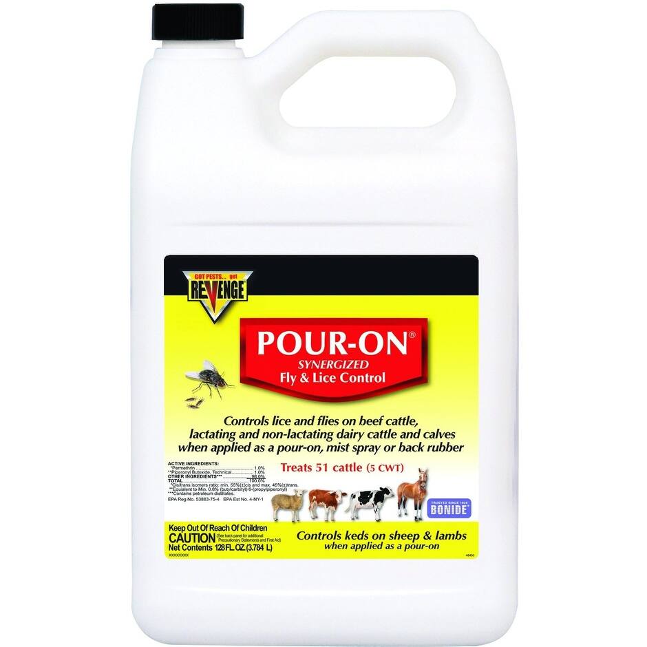 Bonide 46430 Revenge Pour-On Fly & Lice Control, Gallon