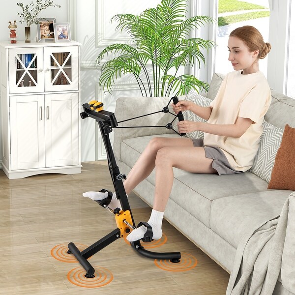 Gymax Folding Pedal Exercise Bike W Adjustable Resistance Full body Bed Bath Beyond 41828186
