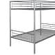 preview thumbnail 32 of 56, Modern Classic Style Twin Over Twin Bunk Bed, Made by Sturdy Metal