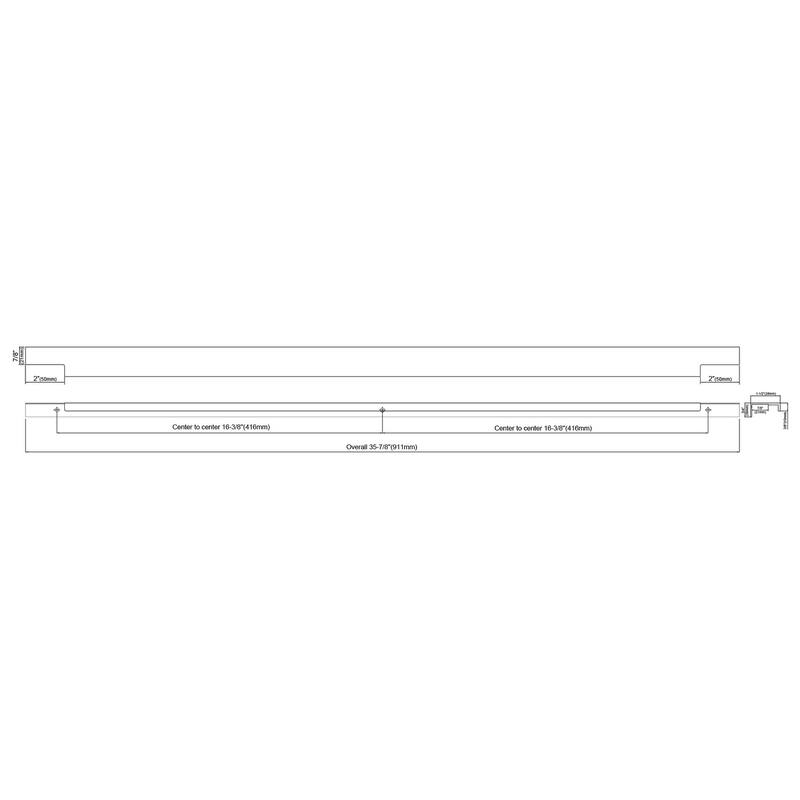Dowell Series 3063 Handles (35.8", 16.375" CTC), 3 Pack