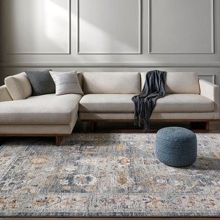 Livabliss Beckham Vintage Medallion Area Rug