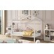 preview thumbnail 13 of 65, Wood Playhouse Bed wSemi-enclosed Roof, Headboard, Footboard Storage