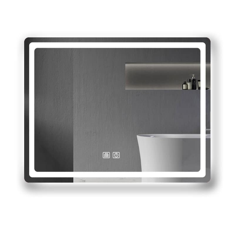 Rectangular Round Corner Bathroom Vanity Mirror