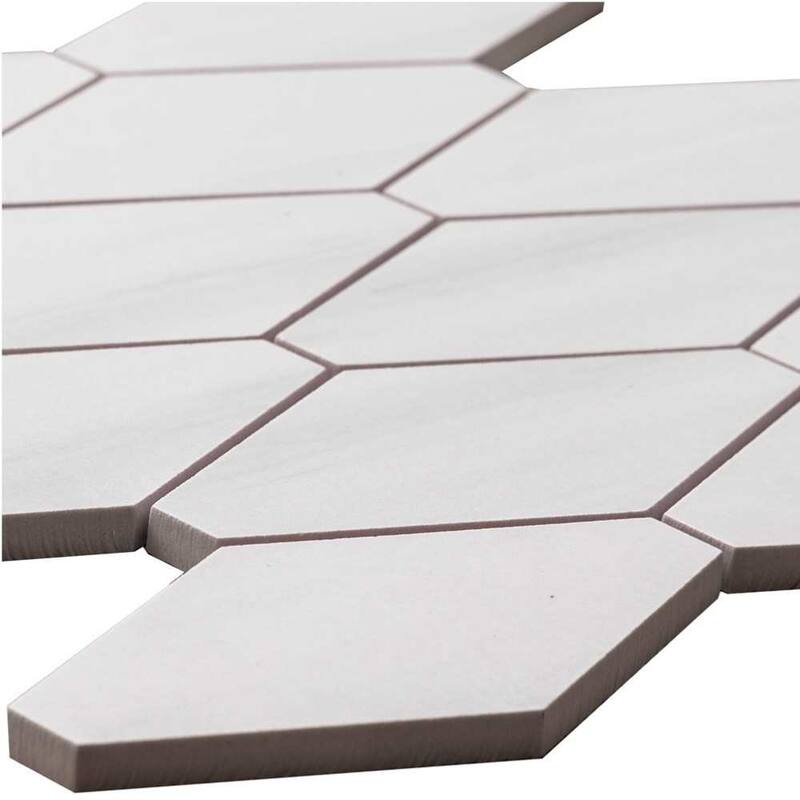The Tile Life Stately Elongated Hex 12x12 Dolomite Porcelain Floor & Wall Tile