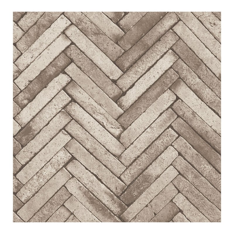 Fine Decor Ryon Taupe Diagonal Slate Wallpaper - 20.5 x 396 x 0.025