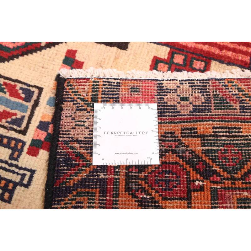 ECARPETGALLERY Hand-knotted Melis Vintage Cream Wool Rug - 5'10 x 6'8