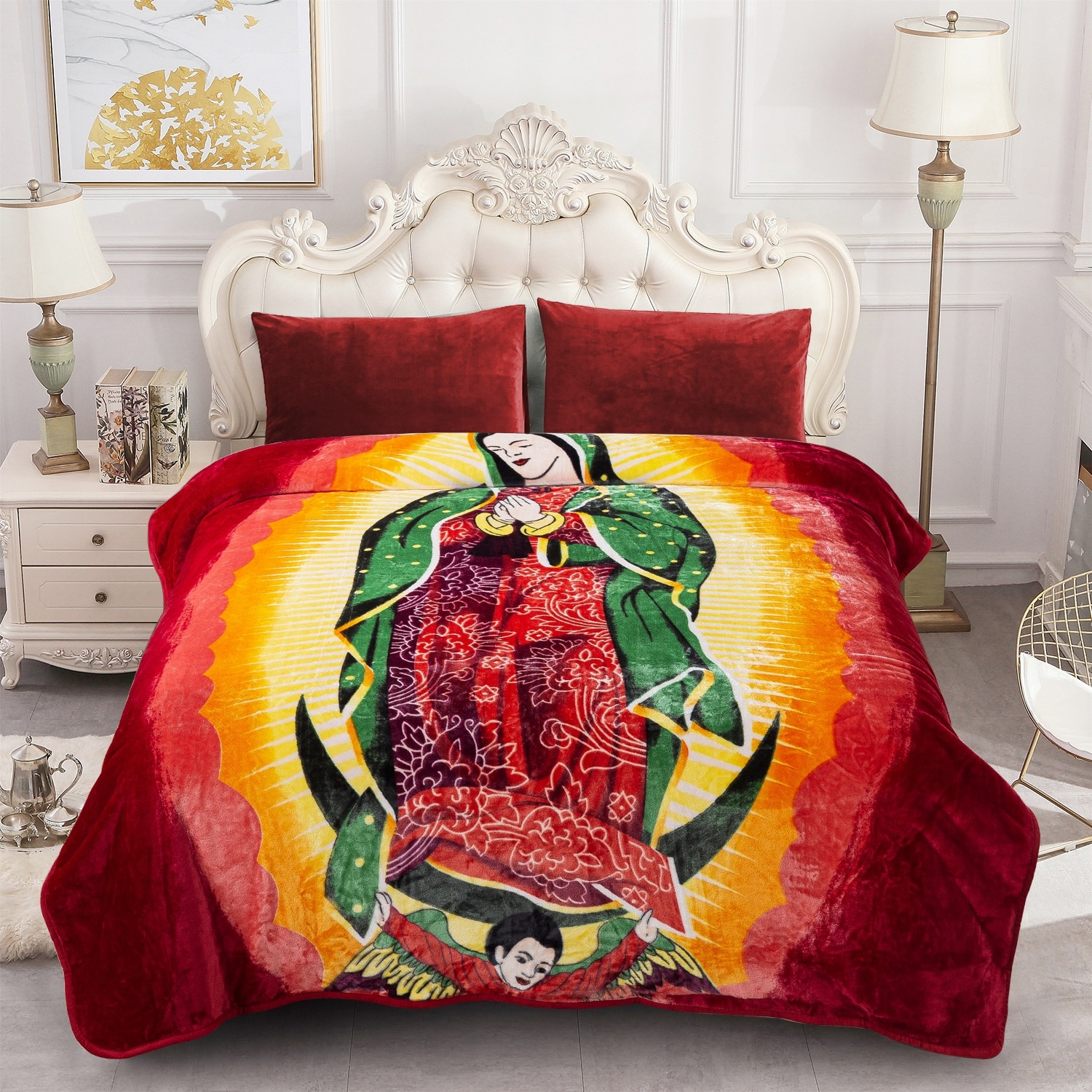 Printed Rachel Plush Blanket 75