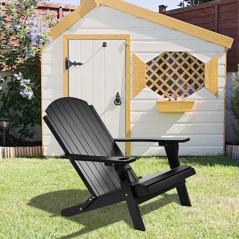 Solid Wood Folding and Reclining Adirondack Chair