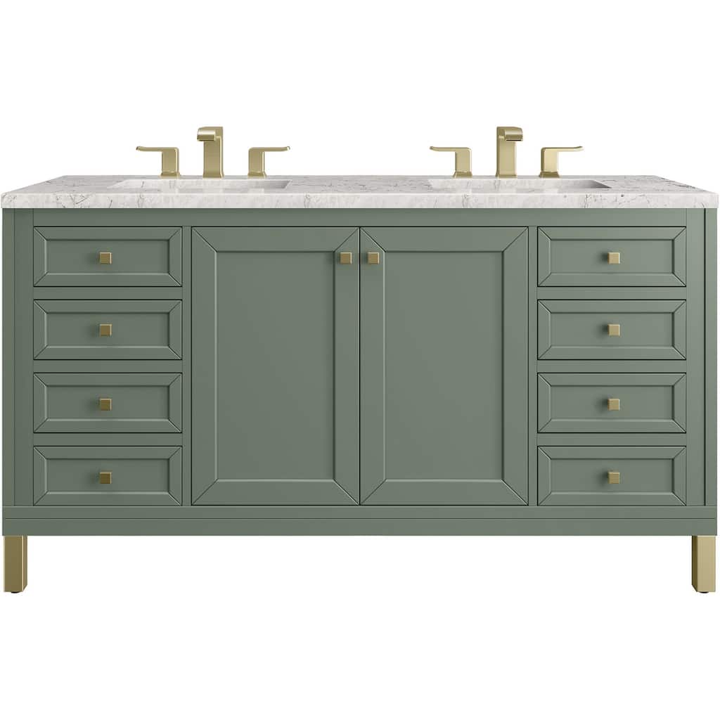 James Martin Vanities 503-V60D-3EJP Chicago 60" Free Standing Double