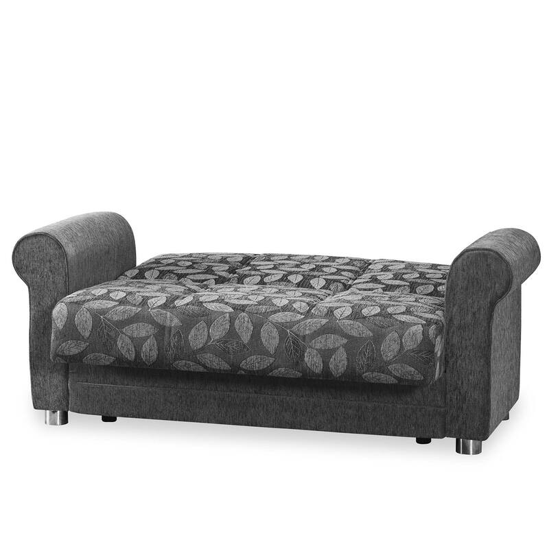 Collection Upholstered Convertible Loveseat With Storage