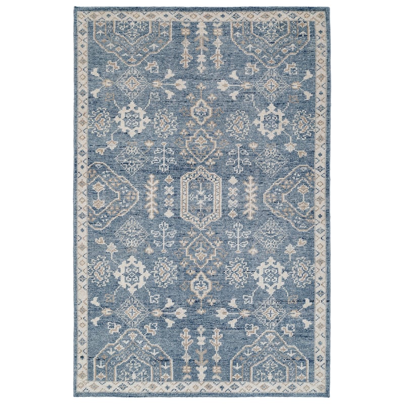 Terra by Obeetee Tuscany Morrisa Blue Rug - Oxford Blue - 2' x 3'