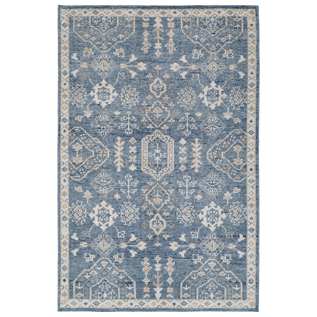 Terra by Obeetee Tuscany Morrisa Blue Rug