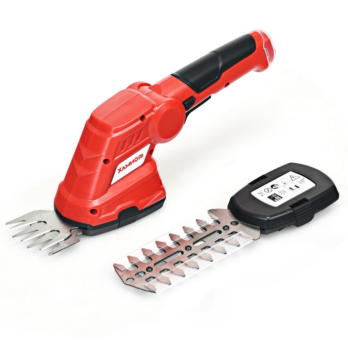 3.6V 2-in-1 Cordless Grass Cutter Shrub Trimmer - 11" x 3.5" x 5.5