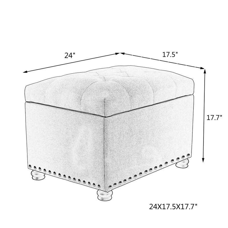 Copper Grove Mucuchies Rectangular Cotton Blend Storage Ottoman
