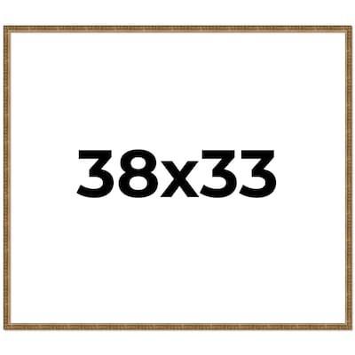 38x33 Frame Gold Solid Wood Picture Frame - Complete Modern Photo
