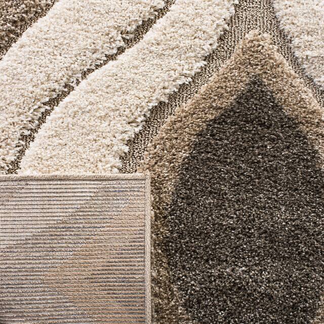 SAFAVIEH Florida Shag Bertille Geometric 1.2-inch Thick Rug